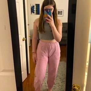 Brandy Melville pink sweatpants one size